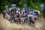 Rund 50 Kinder aus Slowenien und Österreich trafen sich im Rahmen des Bildungsprojekts „Let’s flow together“ Ende Mai in Mureck. © UBZ-Steiermark; bei Quellenangabe honorarfrei