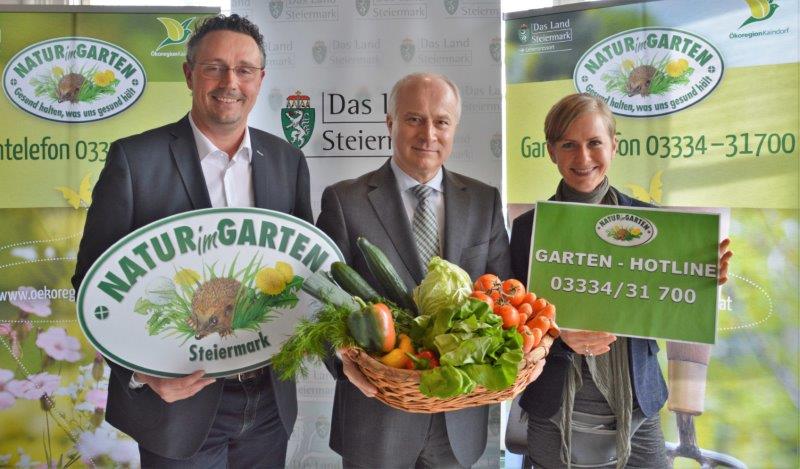 v. l. n. r. GF Karner, LR Ök.-Rat Seitinger, Ing. Ertl-Marko