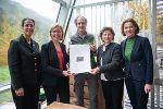 Judith Engel (ÖBB), Klimaschutzministerin Leonore Gewessler, Nationalparkdirektor Herbert Wölger, Landesrätin Ursula Lackner, Landesrätin Simone Schmiedtbauer (v.l.).